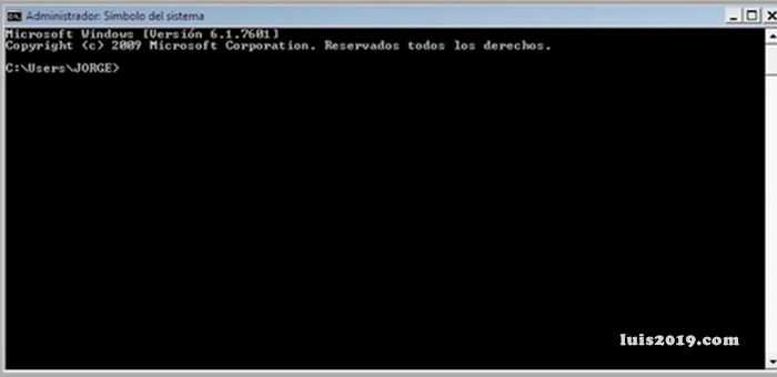Abrir ventana del símbolo de sistema
