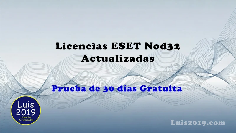 Licencias eset nod32 actualizadas prueba gratuita